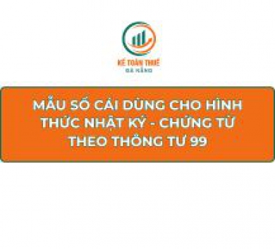Mẫu Sổ Cái dùng cho hình thức Nhật ký - Chứng từ theo Thông tư 99