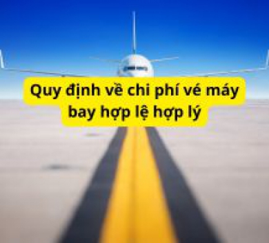 Quy định về chi phí vé máy bay hợp lệ hợp lý