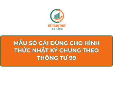 Mẫu Sổ Cái dùng cho hình thức Nhật ký chung theo Thông tư 99