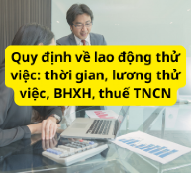 Quy định về lao động thử việc: thời gian, lương thử việc, BHXH, thuế TNCN