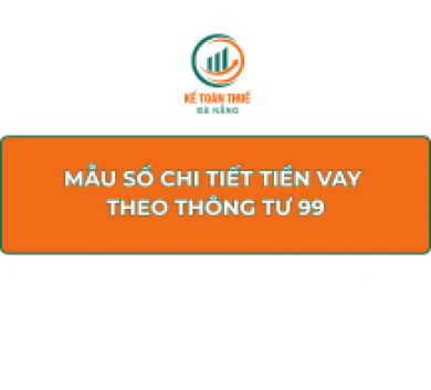 Mẫu Sổ chi tiết tiền vay theo Thông tư 99