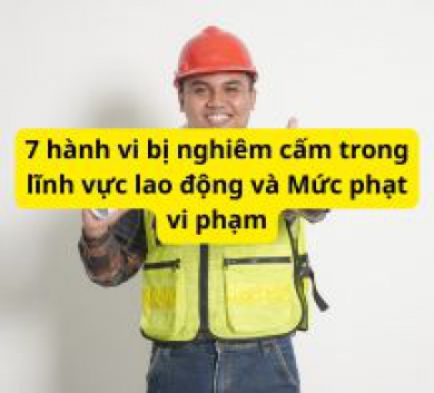 7 hành vi bị nghiêm cấm trong lĩnh vực lao động và Mức phạt vi phạm