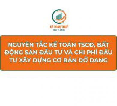 Nguyên tắc kế toán TSCĐ, bất động sản đầu tư và chi phí đầu tư xây dựng cơ bản dở dang