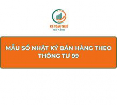 Mẫu sổ Nhật ký bán hàng theo Thông tư 99